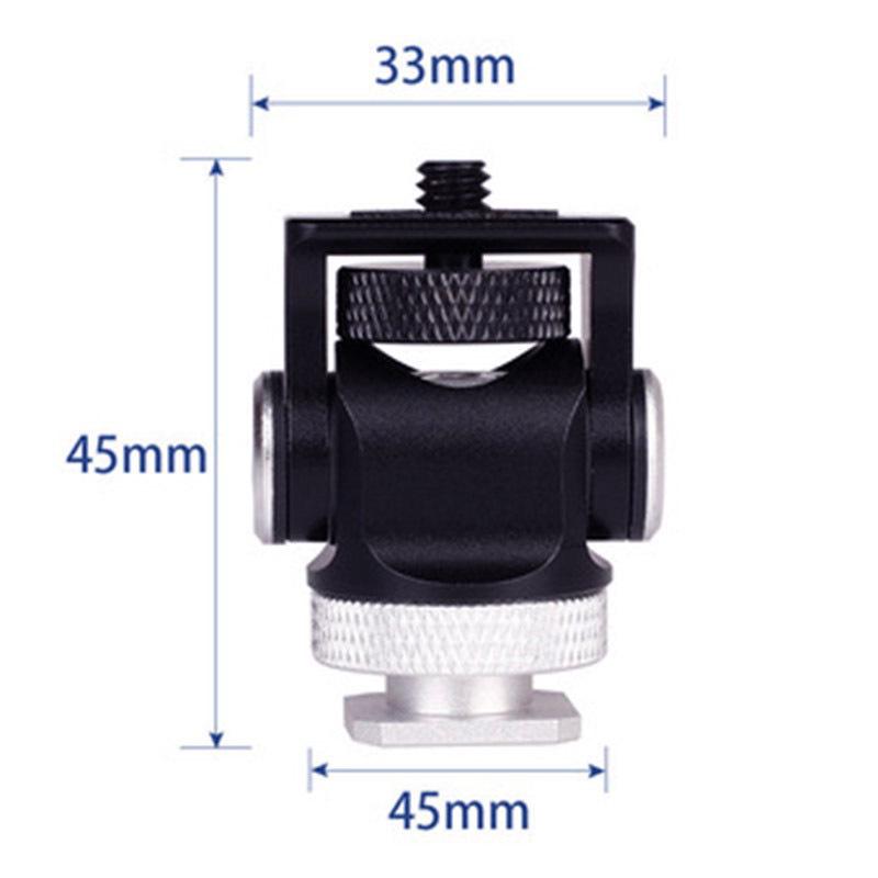 Camera Phone Mount Bracket: Hot Shoe, Cold Shoe, 1/4 Screw, Flash Interface, Ball Head, 3/8 Conversion, DSLR Compatible