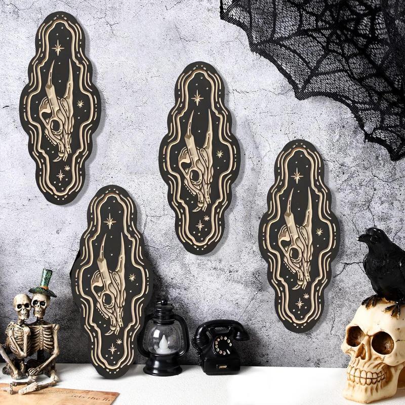 Boho Pediments Boho Decorations Minimalist Halloween Gothic Wall Art Versatile Exquisite Home Decor Wall Pediment For Coffee