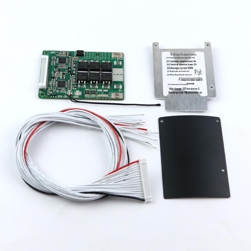 16-String Lithium-Iron 60V Battery Protection Board with 52V Balanced Temperature Control for Electric Vehicles, 20A/30A
