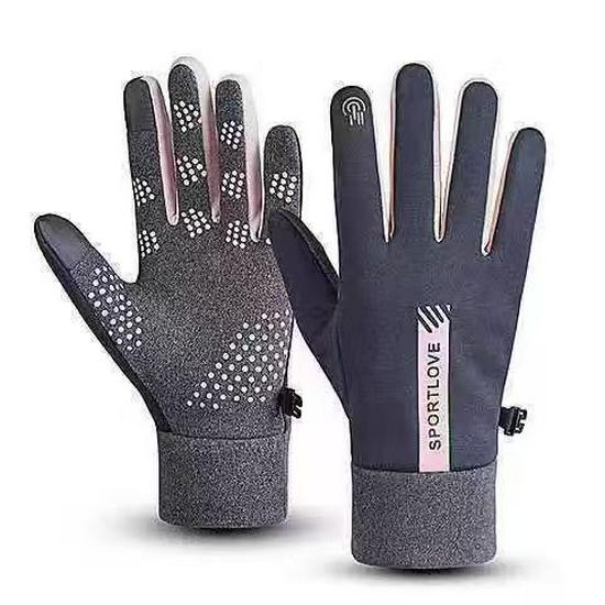 Zimowe rękawice dotykowe z podszewką z polaru do pojazdów elektrycznych: Wiatroodporne, Wodoodporne, Antypoślizgowe, Idealne do jazdy na świeżym powietrzu jesienią i zimą