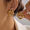 Fun Heart Lip Stainless Steel Stud Earrings for Women Cute Tarnish-Resistant Gold Plated Party Fashion Jewelry Gift