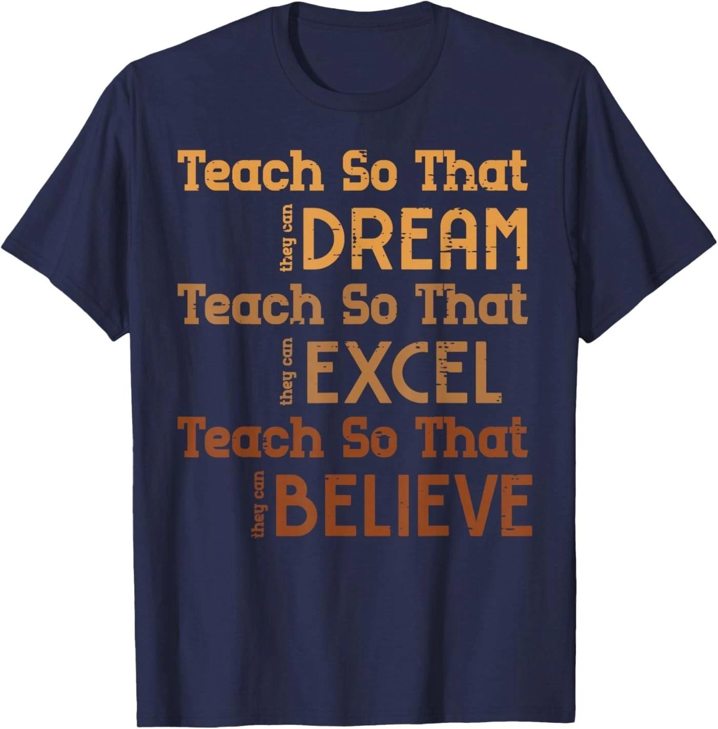 Black History Teach So They Can Dream Teacher Women Men T-Shirt L