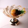 Flavinmci European Modern Pedestal Crystal Glass Fruit Bowl
