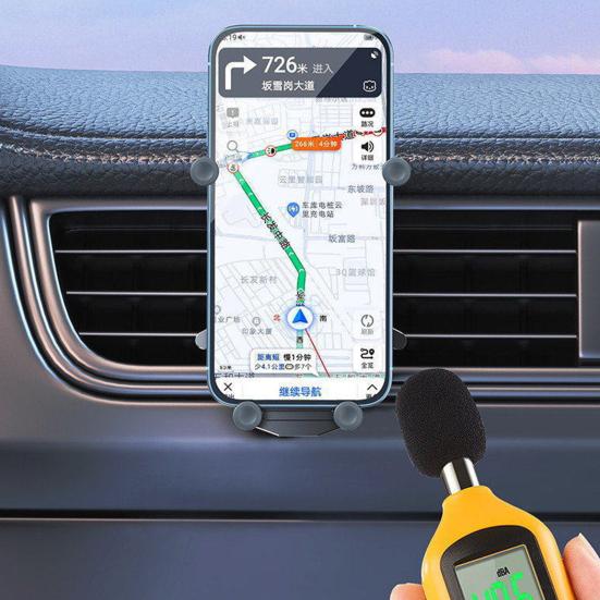 Alloy Mini Car Auto-Lock Bracket Secure Foldable Sleek Design Sturdy Long Lifespan Phone Holder