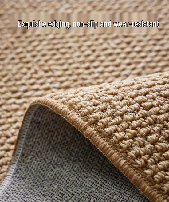 Sisal-Look Thickened Paving Carpet for Living Room, Studio, Bedroom, or Entrance