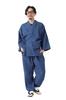Denim Samue for All Year All Set Everyday Blue [Tayutaf] Men, Round, Men's Samue, Seasons, Kimono, Up, Cotton, Kimono, Workwear, Loungewear, Roomwear,