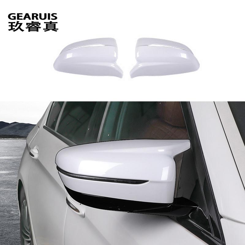 

Для BMW 5 серии G30 G38 2018-2023 Стайлинг автомобиля задняя рамка зеркала заднего вида дверное окно звуковой сигнал крышка наклейка отделка авто белый