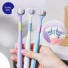 Premium Adult U-Shaped Three-Sided Toothbrush with Soft Bristles, Family Pack, Individually Packaged
