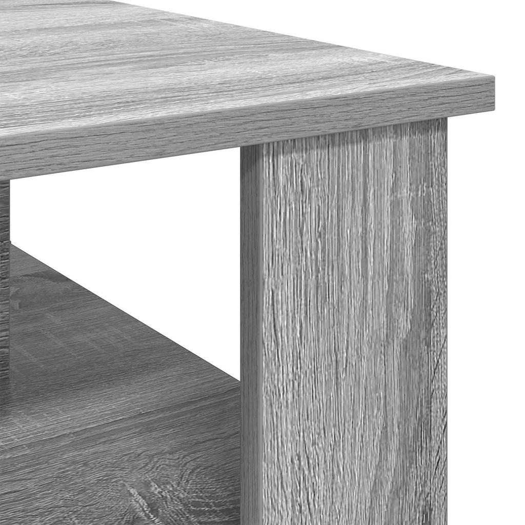 Coffee Table Grey Sonoma 90 X 50 X 40 Cm Particleboard