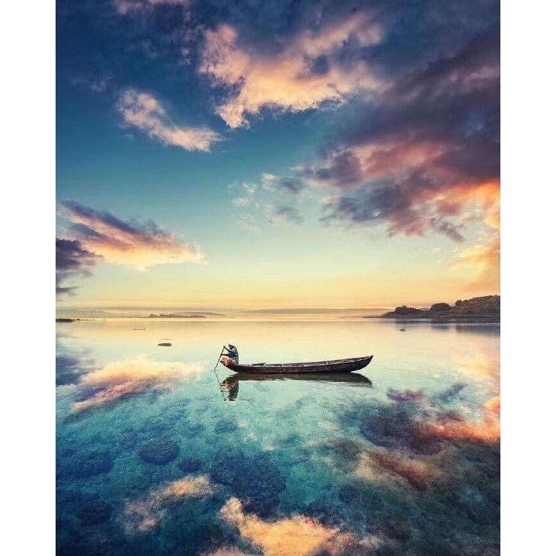 DIY Diamond Painting Seabeach Landscape Diamond Embroidery Sale Pictures Of Rhinestones Sunset Mosaic Craft Home Decor