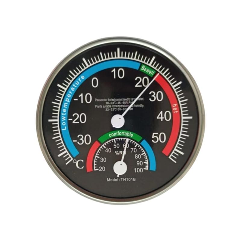 Thermo-Hygrometer Analogthermometer Hygrometer für Zimmer Büro Garten Hotel Wandmontage Temperatur-Feuchtigkeitsmesser