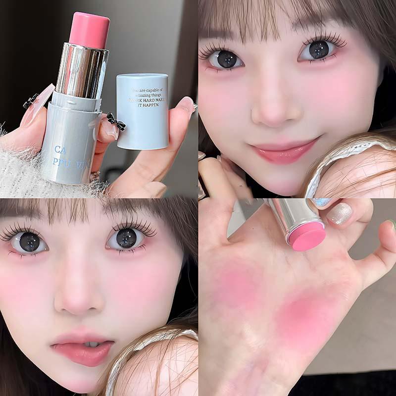 Cappuvini Многофункциональный кремовый стик-румяна для глаз, губ и щек. Питает и увлажняет. Стойкий. Легко растушевывается. Водостойкий. Гладкий.