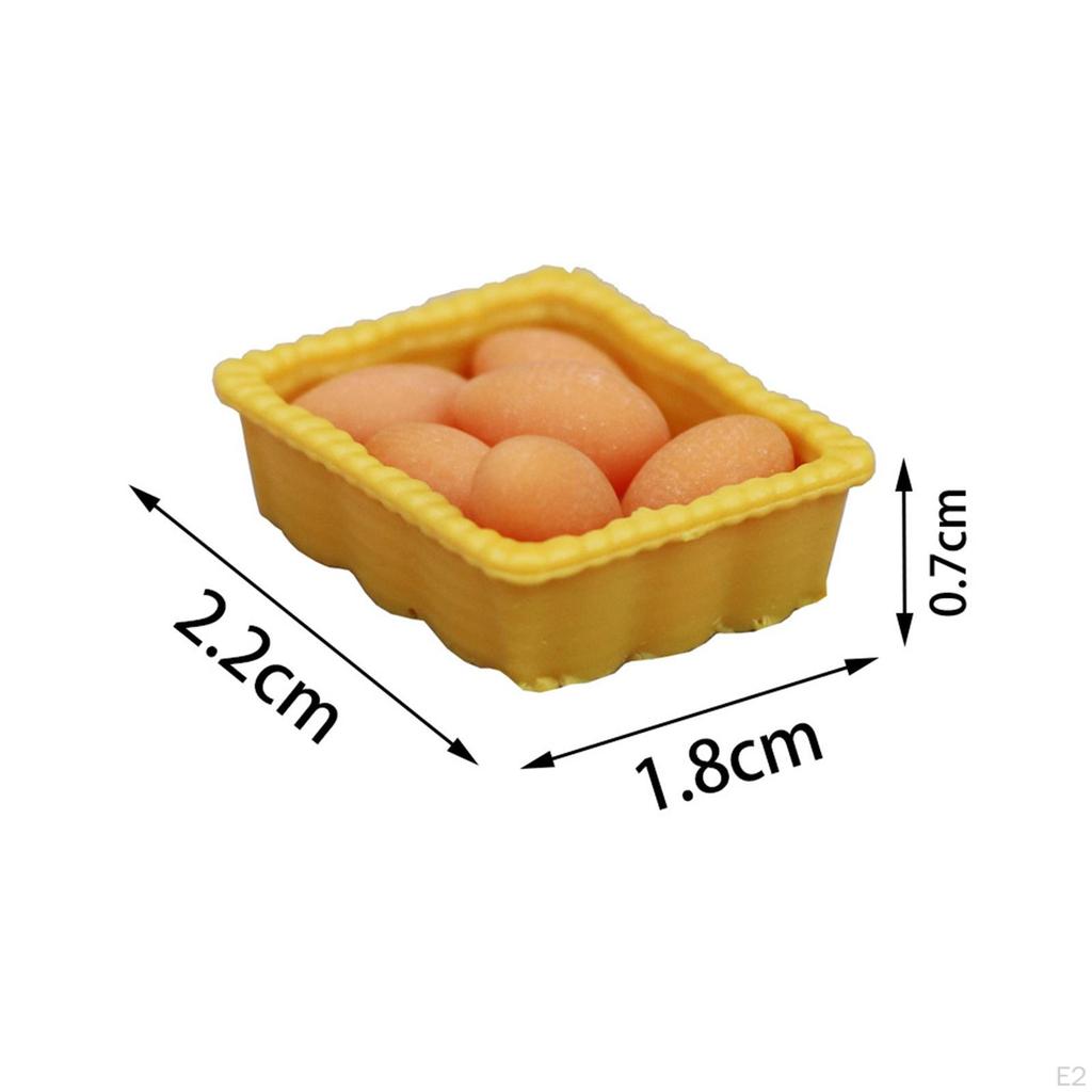 Dollhouse Kitchen Utensils BJD Doll Parts Simulation with Egg And Basket