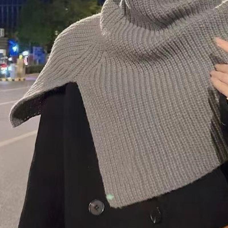 Autumn And Winter Fashionable Irregular Scarf For Women High-End Outer Pullover Scarf Versatile Cold-Proof And Warm Shawl