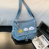 Leichte Jeans-Tasche Damen Große Kapazität Umhängetasche Pendler Schultertasche