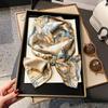 Satin high-end tied hair long silk scarf headband elegant and simple versatile hair band headband streamer hair accessories women's tied bag
