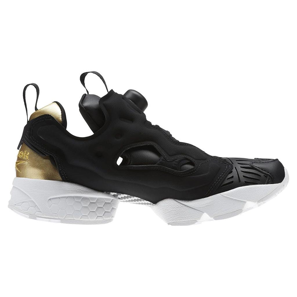 Reebok Instapump Fury Cutouts Synthetic Leather Sneakers Low Top Lifestyle Shoes Women Sneakers Black CM9816