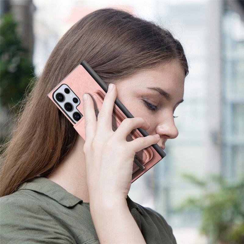 Magnetic Leather Wallet Phone Case For Samsung Galaxy S25 Edge S24 Ultra S23 Plus A17 A07 A55 A35 A15 A54 A34 A56 A36 A16 Cover