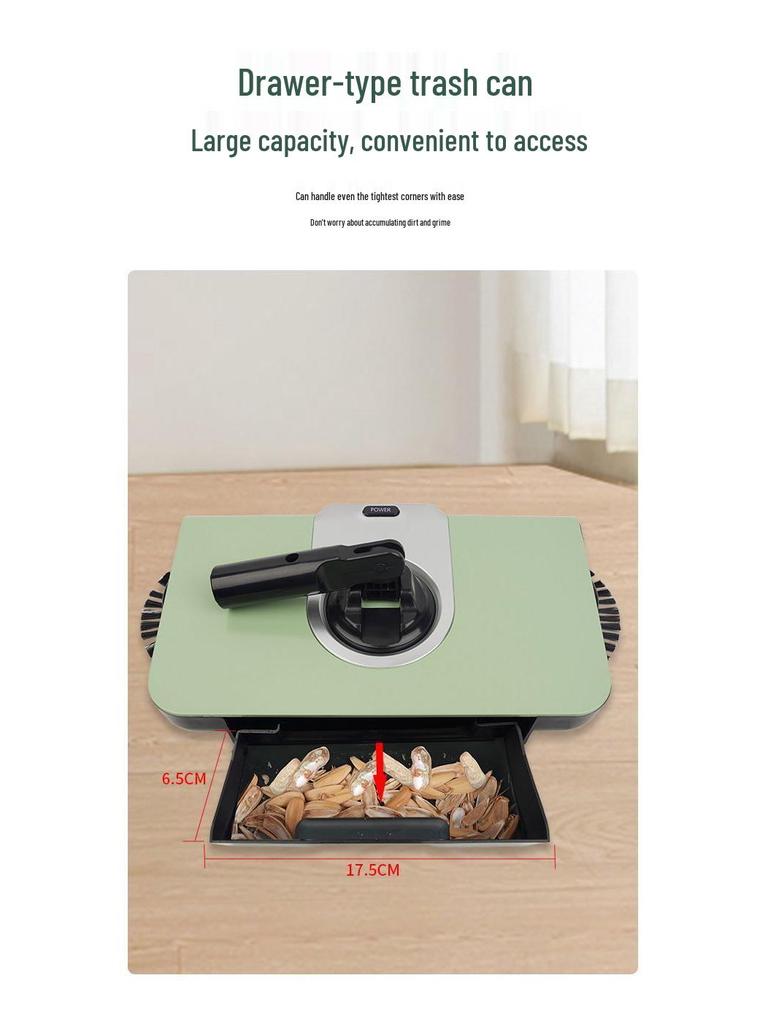 Tlačná zametací stroj: Sada smetáku, lopatky, mopu a stěrky s integrovaným robotem