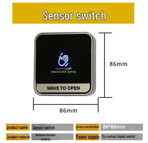 Stainless Steel Infrared Sensor Exit Button Doorbell Switch Panel