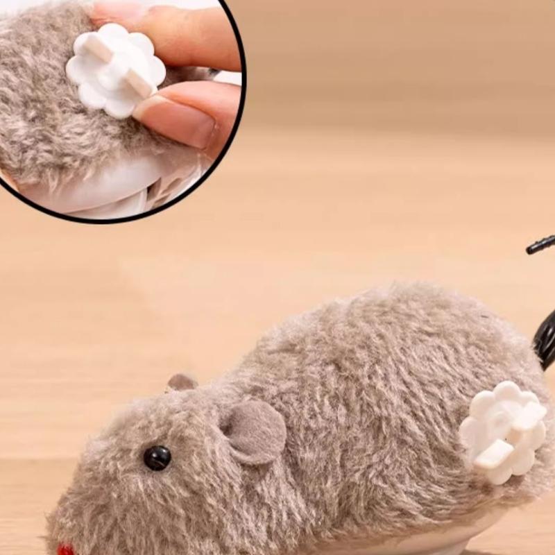 Cat PlushToy Simulated Mouse Electric Faux Fur Cat Mice Toy  Bite Resistant Kitten Interactive Toy Cat Accessories