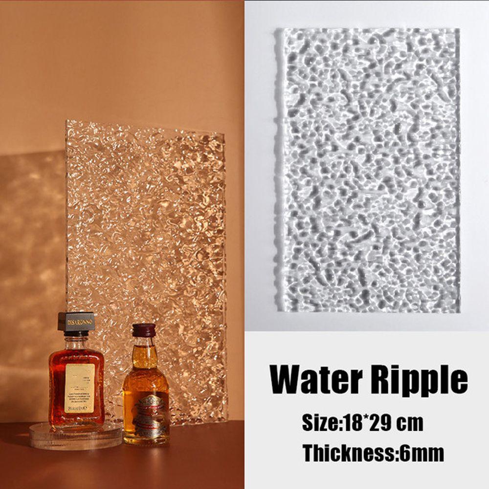 

Прозрачный фон с водяной рябью Акриловая пластина Реквизит Теневая доска Фон Реквизит для фотографии rectangle water ripple