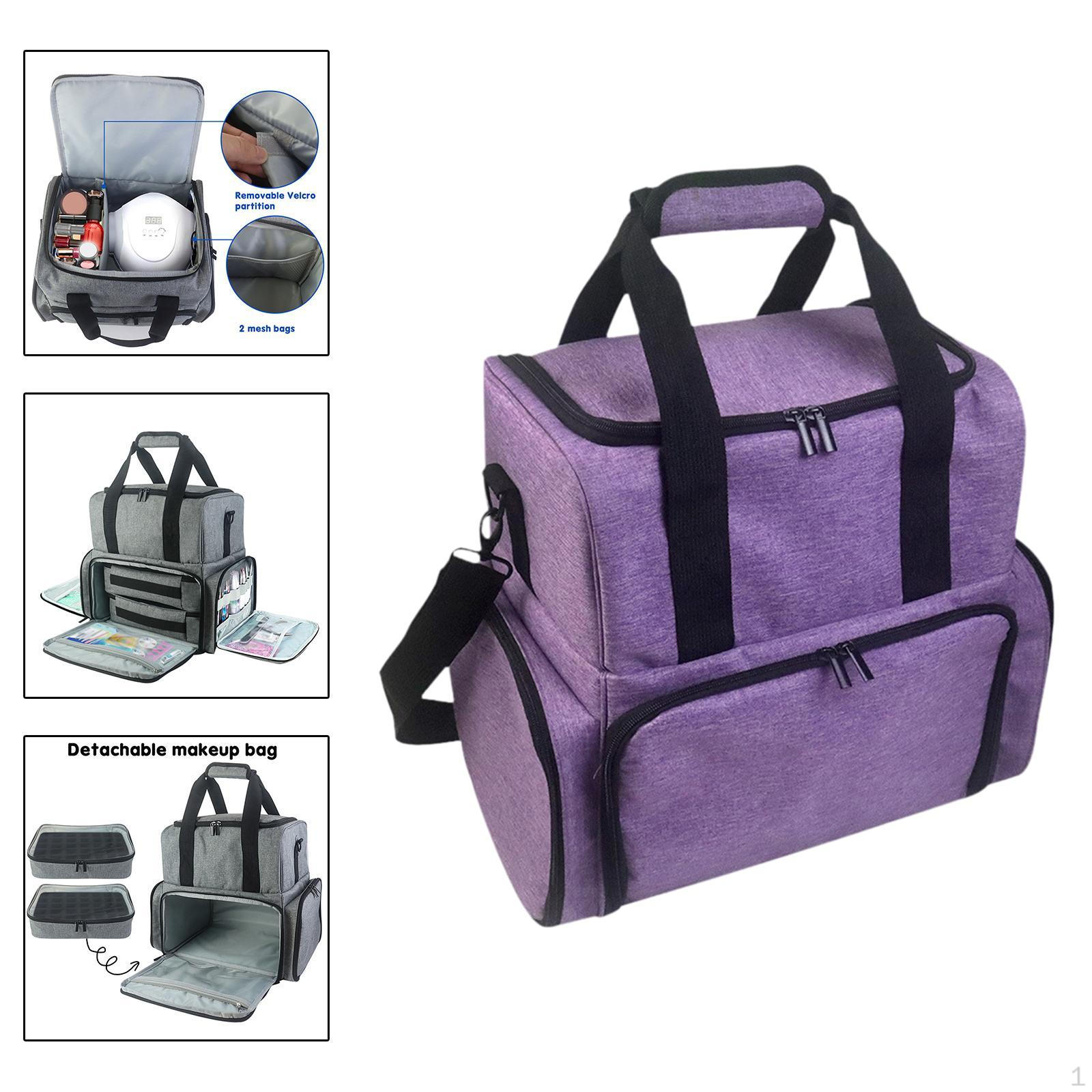 

Большой футляр для лака для ногтей, многофункциональный портативный дорожный органайзер для косметики, чехол для переноски