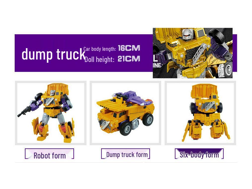 Devastator King Kong Robot Engineering Vehicle Action Figure - Six-In-One Model for Kids