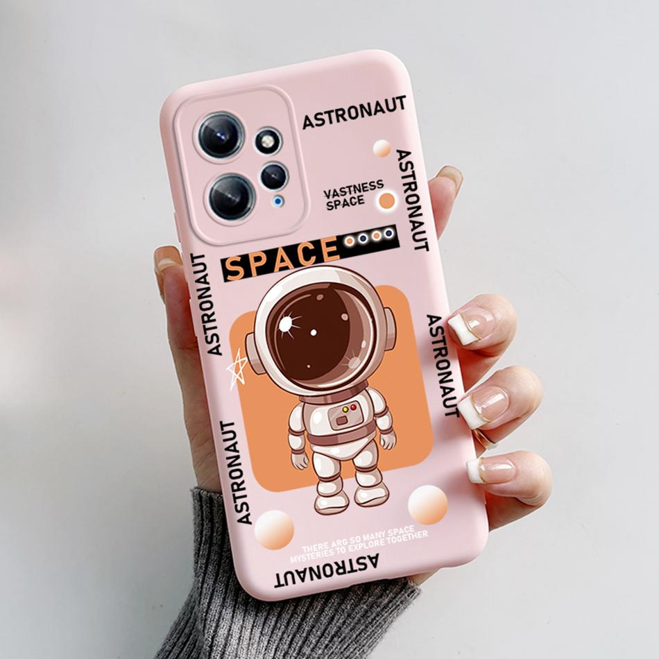 For Xiaomi Redmi Note 12 4G Case Astronaut Painted Cute Bumper Silicone Soft Funda For Xiaomi Redmi Note 12 5G Global Phone Case