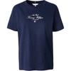 Logo Pullover Round Neck Short Sleeve T-Shirt Women T-Shirts Dark-Blue WW0WW43895-C1G