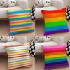 LGBT Rainbow Flag Pillow Case Throw Pillow Cover Nordic Vintage Style Cushion Covers Home Living Room Sofa Couch Seat