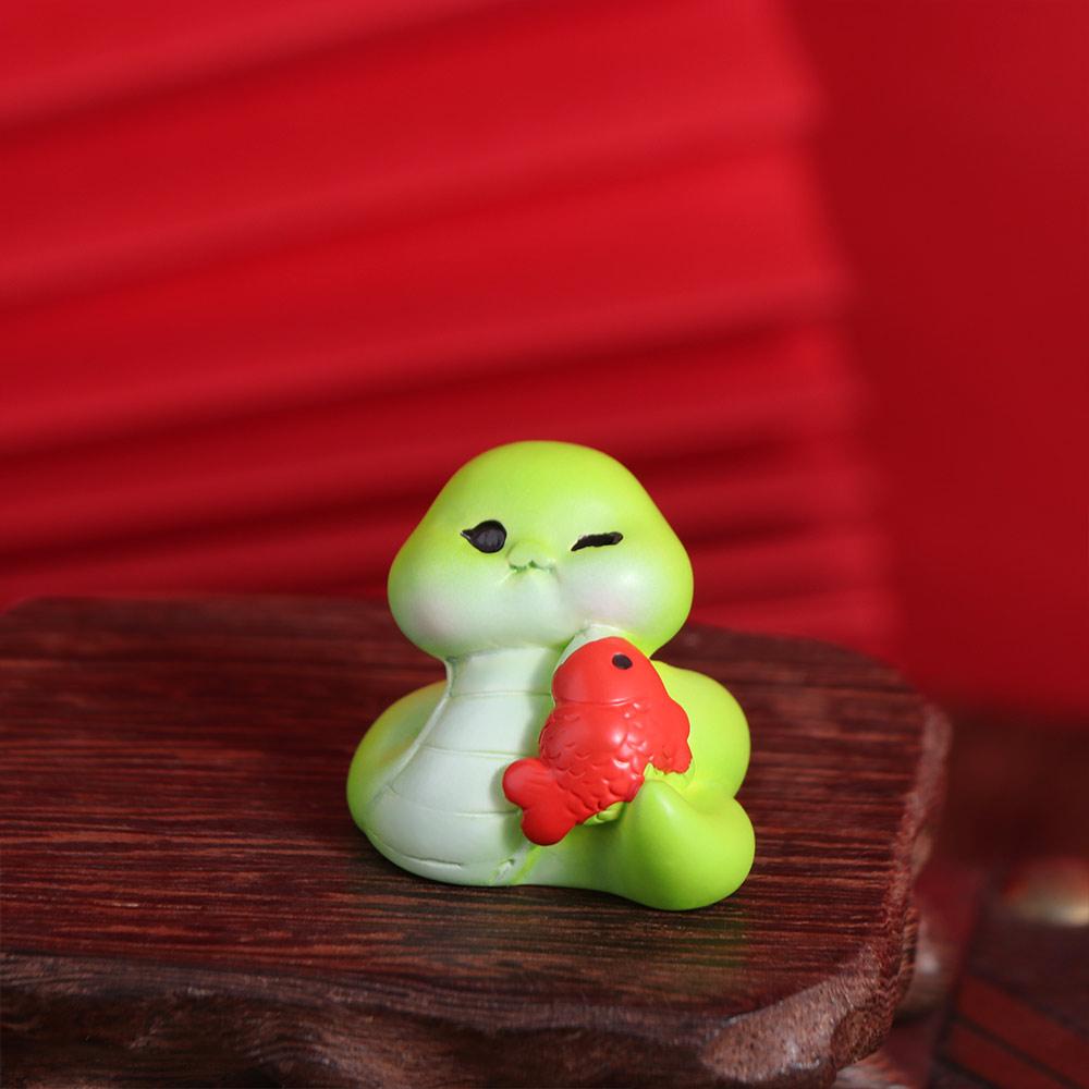 Cute New Year Snake Figurine Zodiac Snake Small Snake Ornament Micro Landscape Decorations