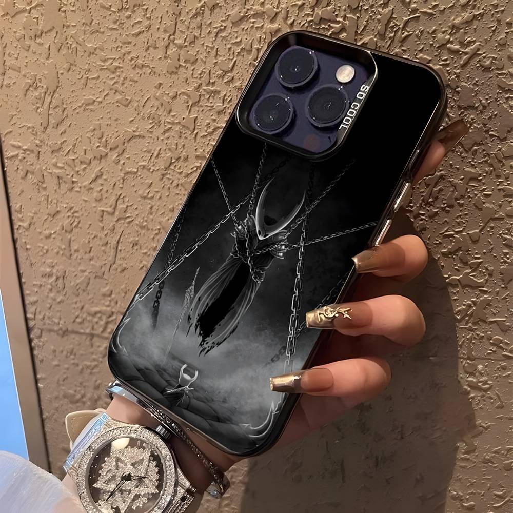 Hot H-Hollow K-Knight Game Phone Case For iPhone 17,16,15,14,13,12,11,Pro,XS,Max,Plus,Mini,SE4,E Black Matte Shockproof Cover iPhoneX