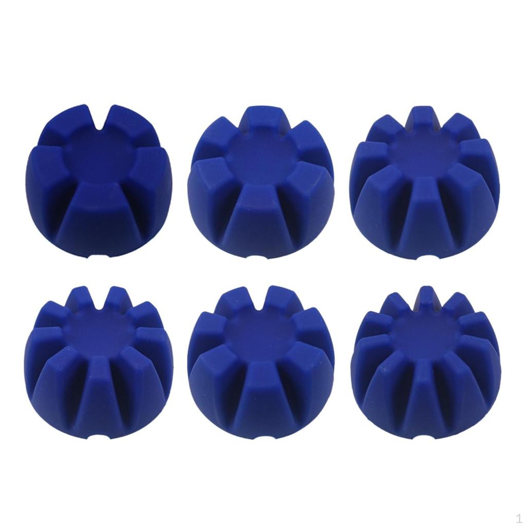 6 Pcs Reusable Flower Base Silicone Models Epoxy Resin Pouring Candle Making Crafts Handmade Cup