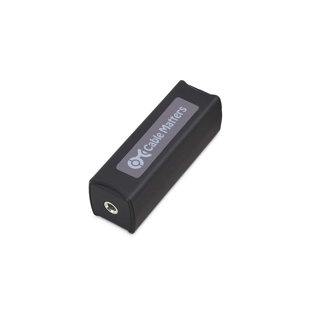 Cable Matters Ground Loop Isolator 3.5mm Noise Isolator Hum Eliminator for Car Audio and More