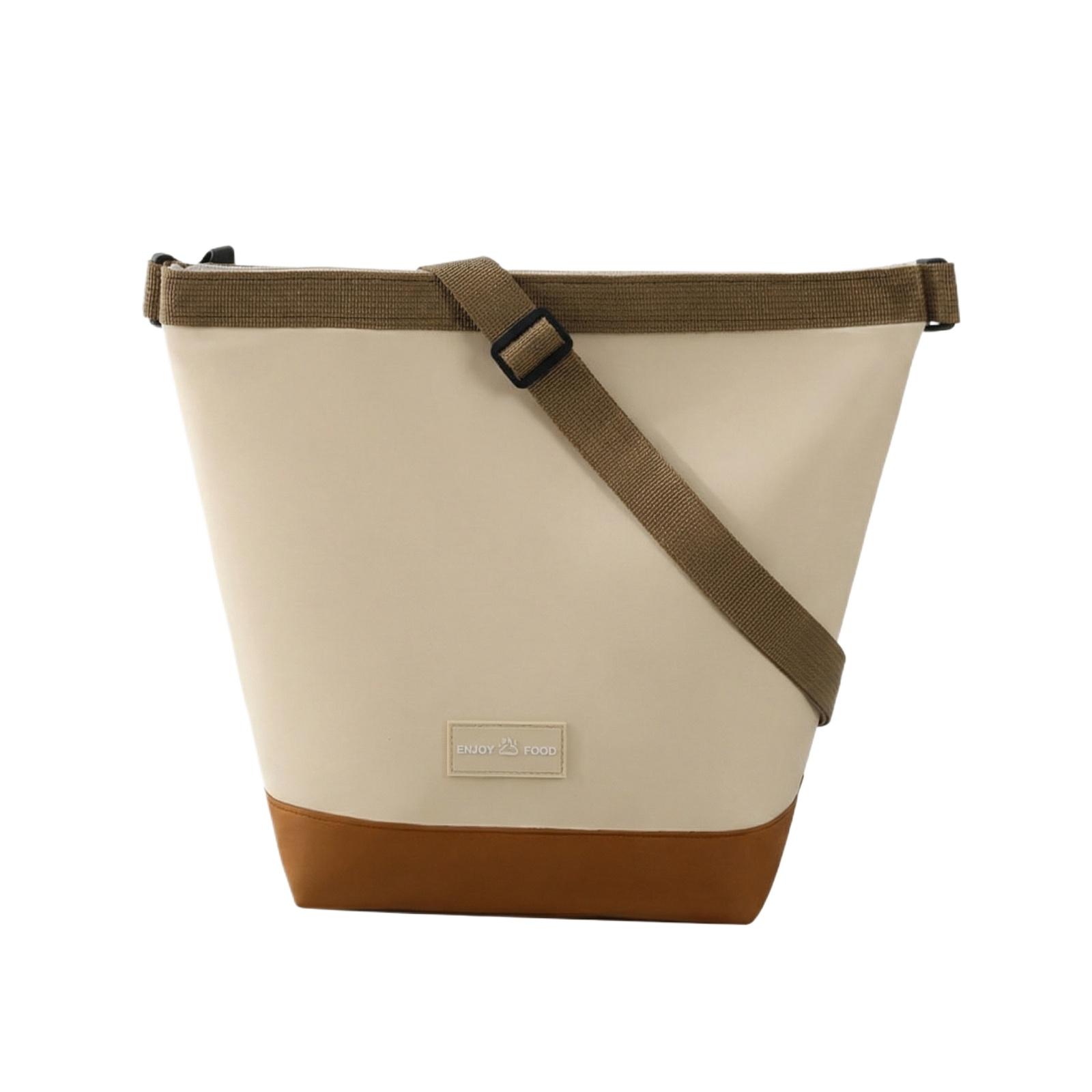 

Insulated Lunch Bag for Women Men, Thickened Aluminum Foil Lunch Tote Bag for Work one size коричневий