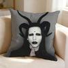 MMarilyn Manson Rock Singer  Square DoubleSided Printed Pillow Case Bedroom Bedside Pillow Sofa Cushion Cover