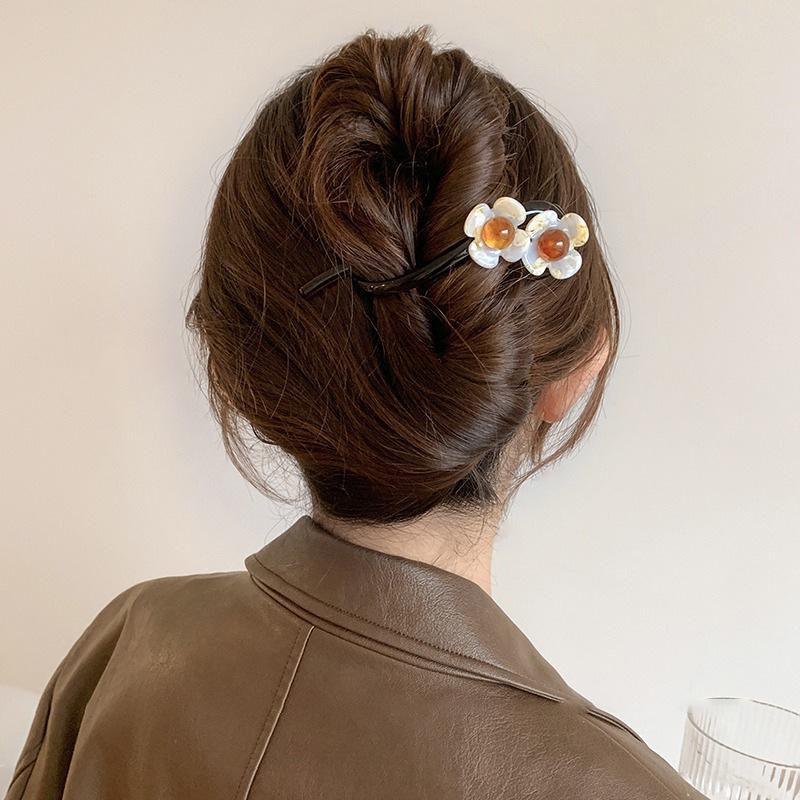 Francouzská retro perlová twist sponka do vlasů—Elegantní jednoslovný styl pro ženy