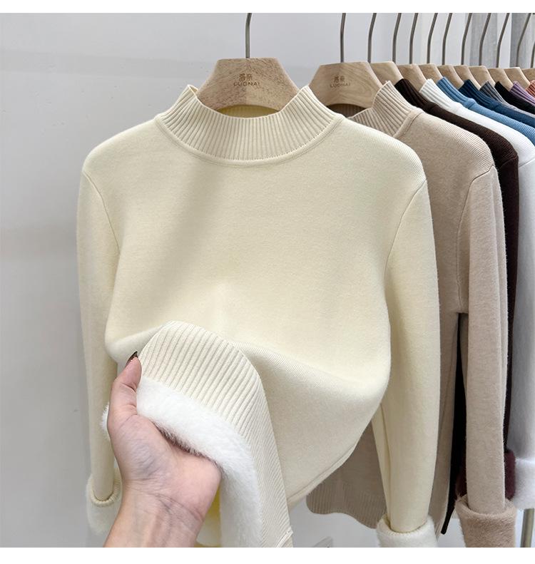 Plus Size Cartoon Knit Pullover Sweater: Cute, Loose Fit, Mid-Length, Perfect for Autumn/Winter.