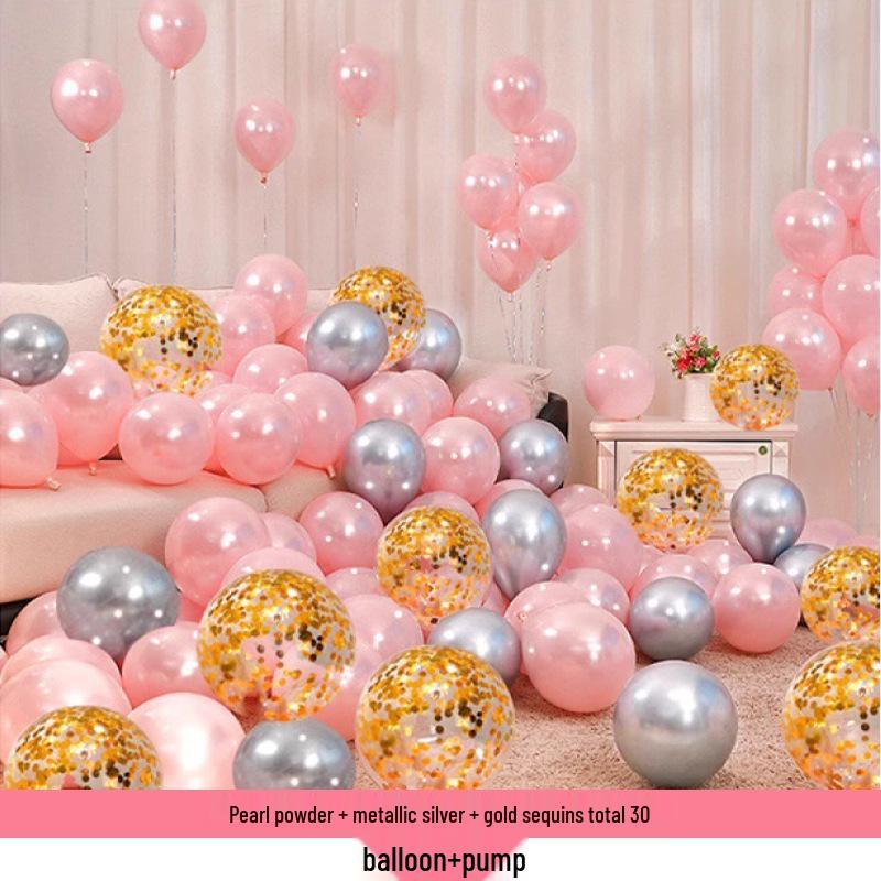 2025 Pink Balloon Set for Engagements, Weddings, and Birthdays
