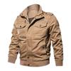 Men's Autumn Jacket Washed Large Size Jacket Cotton Military Jacket Men's