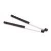 2pcs Jazz Drum Brushes Retractable Nylon Bristle Drum Sticks Percussion Drumsticks Musical Accessories for W/ Rubber Han