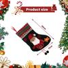 M-Modern-3 Pcs Christmas Stockings Santa Claus Reindeer And Snowman For Xmas Holiday Party Decor