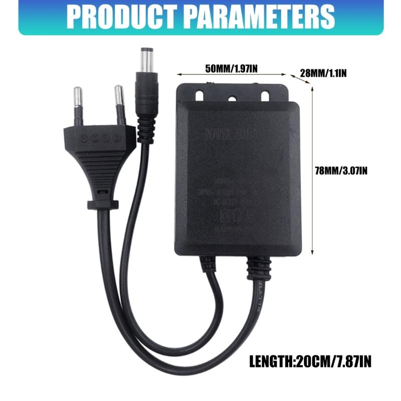 AC100 240V to DC12V 2A Power Adapter Universally Input andWaterproof Outdoor Design for Electronics