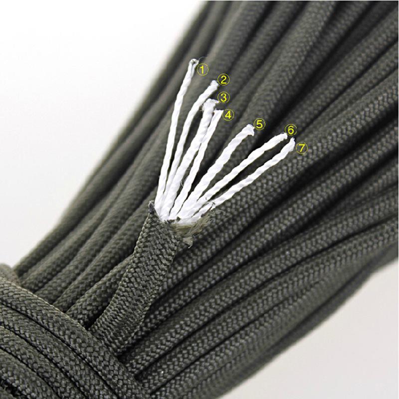 7-Core 4mm Paracord: Multi-Functional Climbing, Jewelry Weaving, and Safety Escape Rope
