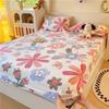 1pc Flannel Fleece Bed Sheet Flower Printed Thick Warm Bed Sheets for Winter Single/Queen/King Soft Plush Bed Sheet Drap De Lit