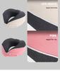 U-Shaped Memory Foam Travel Pillow with Foldable Neck Support, Breathable Design, and Optional Logo Printing.
