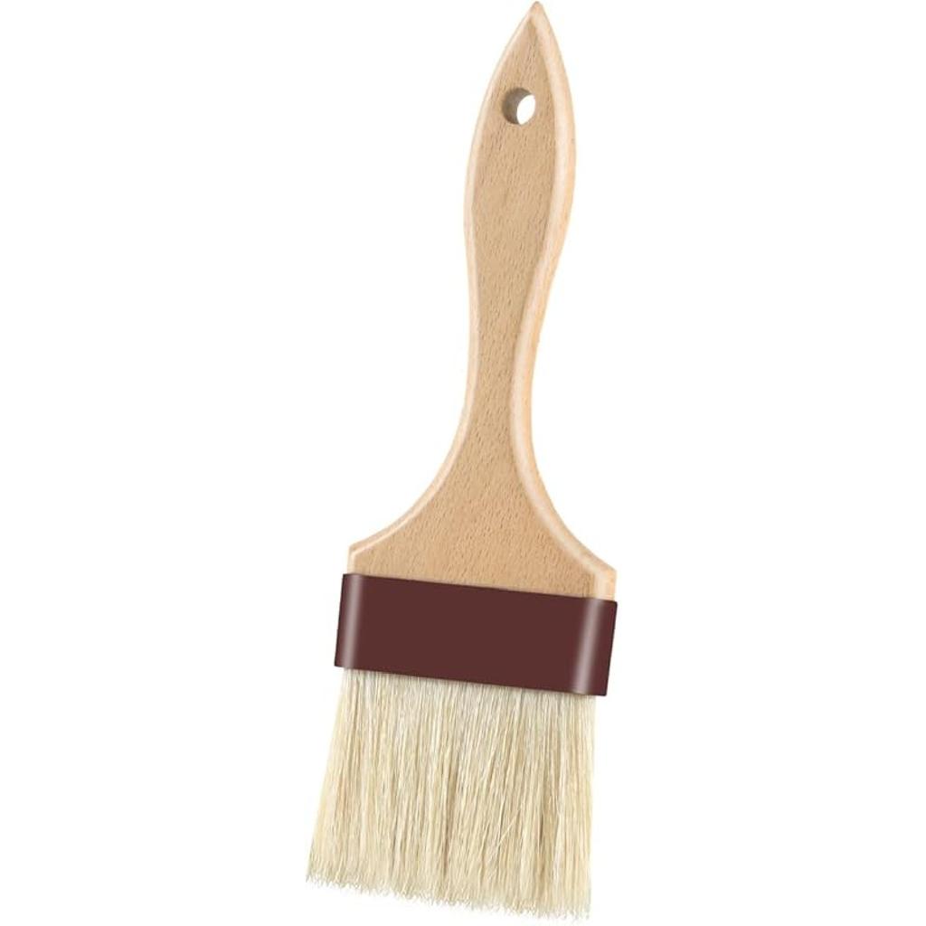 Pastry Brushes for Baking Basting Brush with Boar Bristles and Beech Hardwood Handles Culinary Oil Brush for Barbecue Butter Grill BBQ Sauce Baster