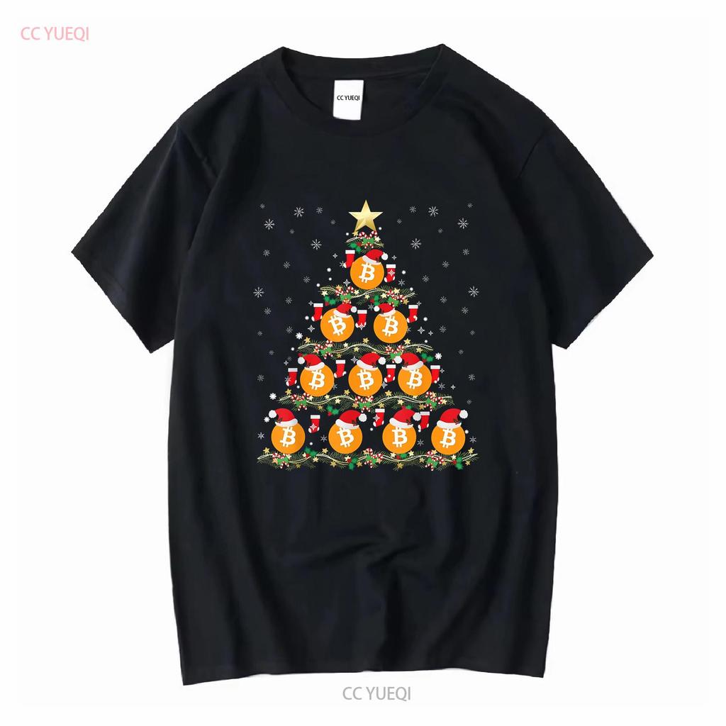 BEST Dark Retro Bitcoin Christmas Tree Crypto LOver S 5XL T Shirt vintage Washed Stylish Casual graphic Soft designer clothes