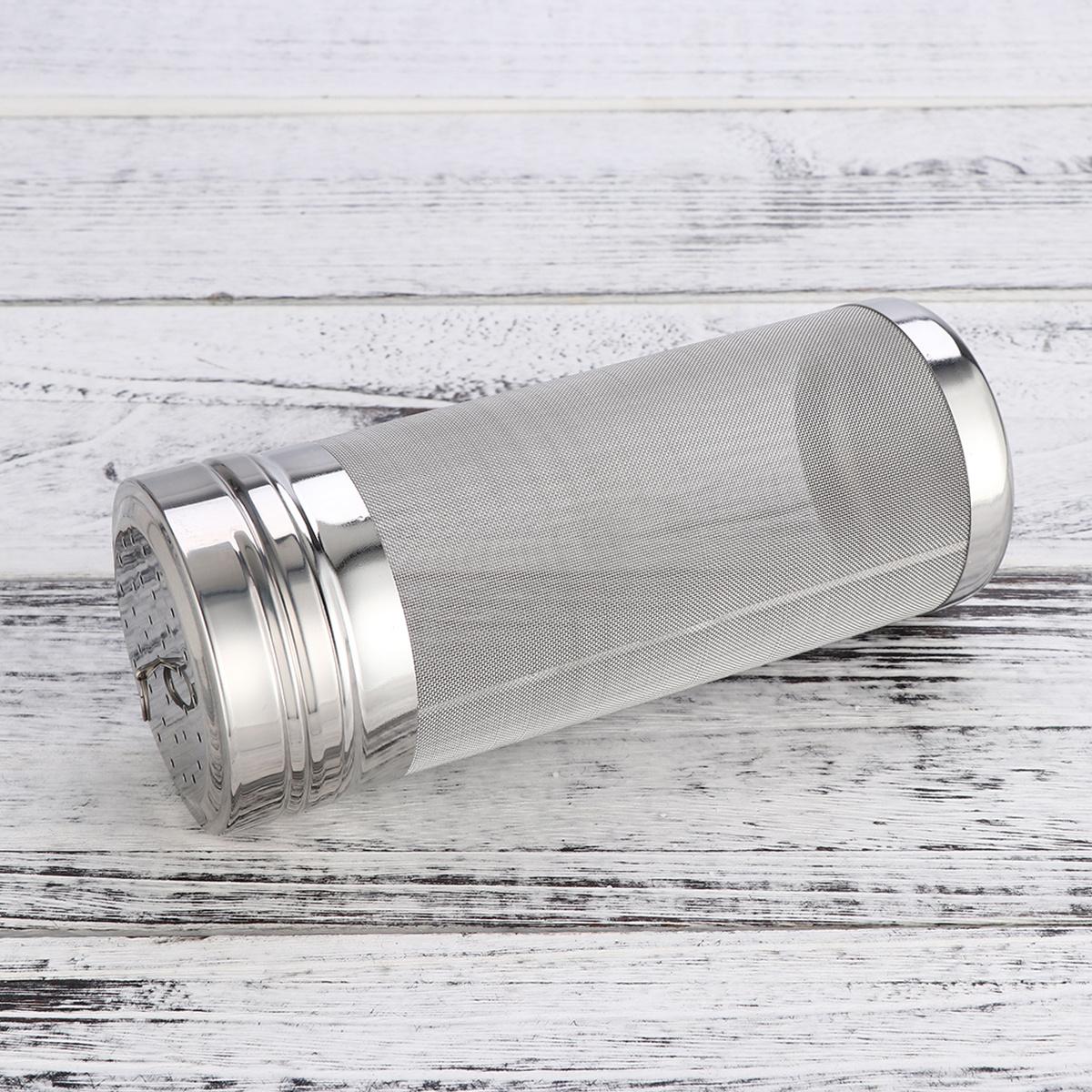 

Stainless Steel 7x18cm Beer Brewing Filter Cartridge Mesh Strainer Tool for Coffee Compost Tea Strainer 30X7X7CM